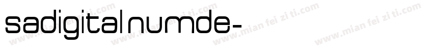 sadigital numde字体转换